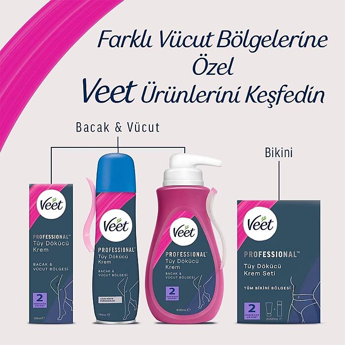 Veet Professional All Skins Tüy Dökücü Krem 200 Ml - 7