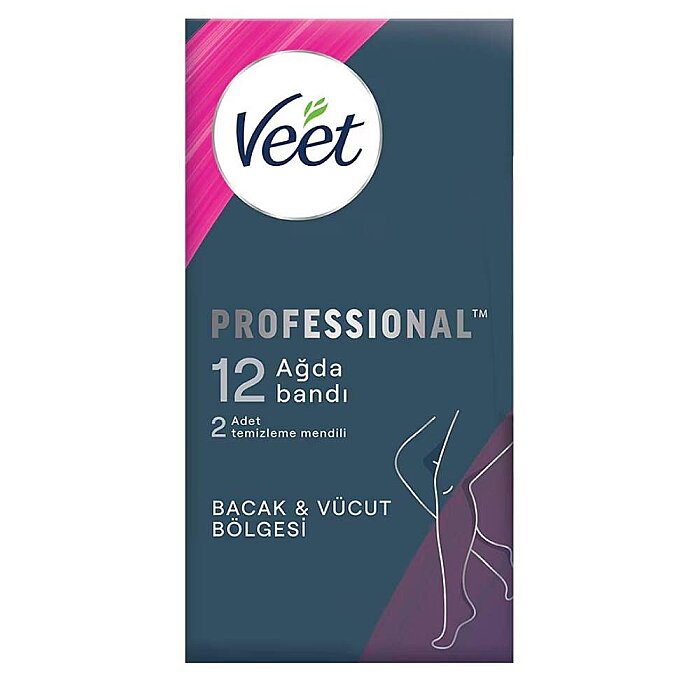Veet Professional Normal Ciltler İçin Ağda Bandı 12'li - 1