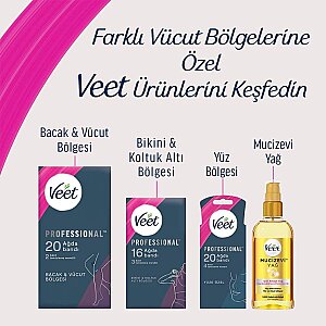 Veet Professional Normal Ciltler İçin Yüz Ağda Bandı 20'li - 7
