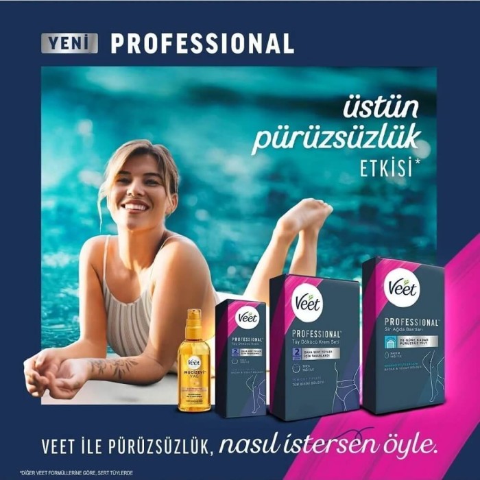 Veet Professional Yüz Ağda Bandı Hassas Ciltler 20 Adet