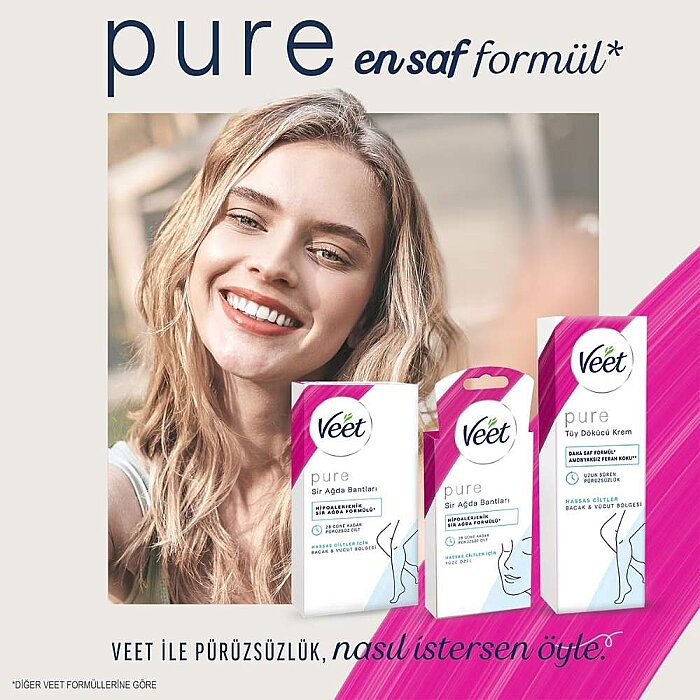 Veet Pure Yüz Ağda Bandı 20'li - 5