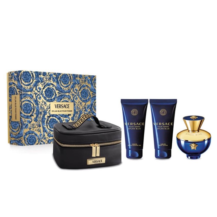 Versace Dylan Blue Kadın Parfüm Edp 100 Ml + Shower Gel 100 Ml + Body Lotion 100 Ml + Pouch Set