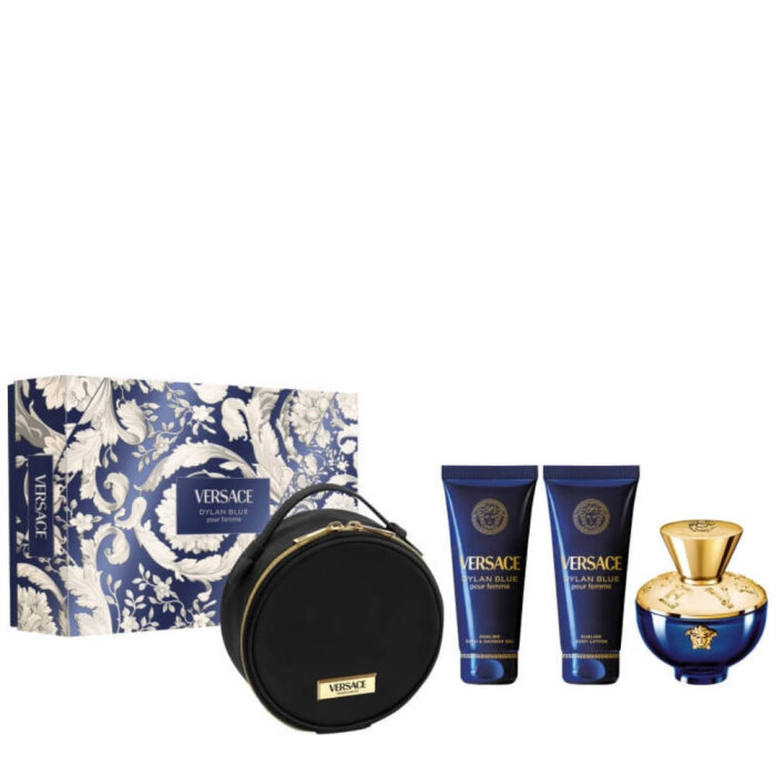 Versace Dylan Blue Kadın Parfüm Edp 100 Ml+Shower Gel 100 Ml+Body Lotion 100 Ml+Pouch Set - 1