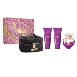 Versace - Versace Dylan Purple Kadın Parfüm Edp 100 Ml + Shower Gel 100 Ml + Body Lotion 100 Ml + Pouch Set