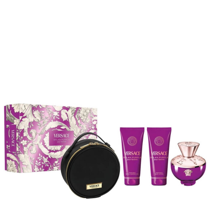 Versace Dylan Purple Kadın Parfüm Edp 100 Ml+Shower Gel 100 Ml+Body Lotion 100 Ml+Pouch Set - 1