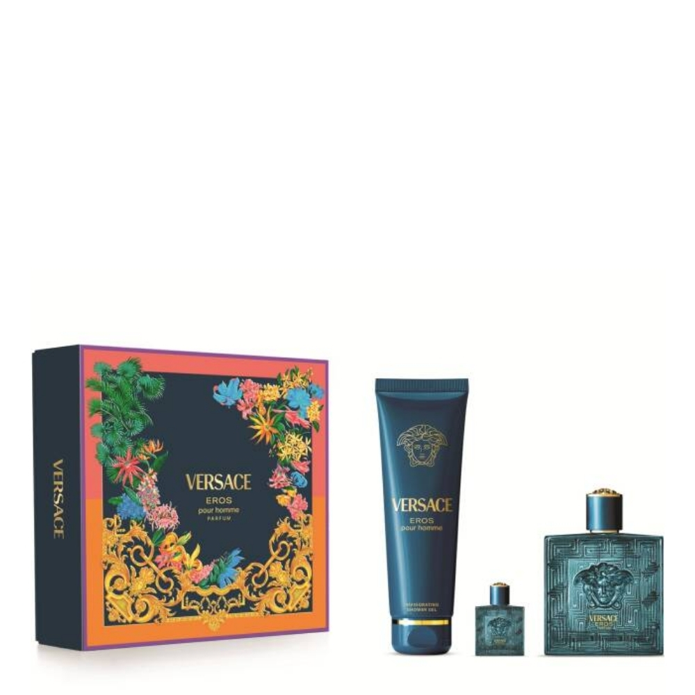 Versace Eros Erkek Parfüm 100 Ml + Shower Gel 150 Ml + Edp 5 Ml Set