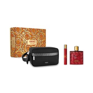 Versace - Versace Eros Flame Erkek Parfüm Edp 100 Ml + Edp 10 Ml + Pouch Set