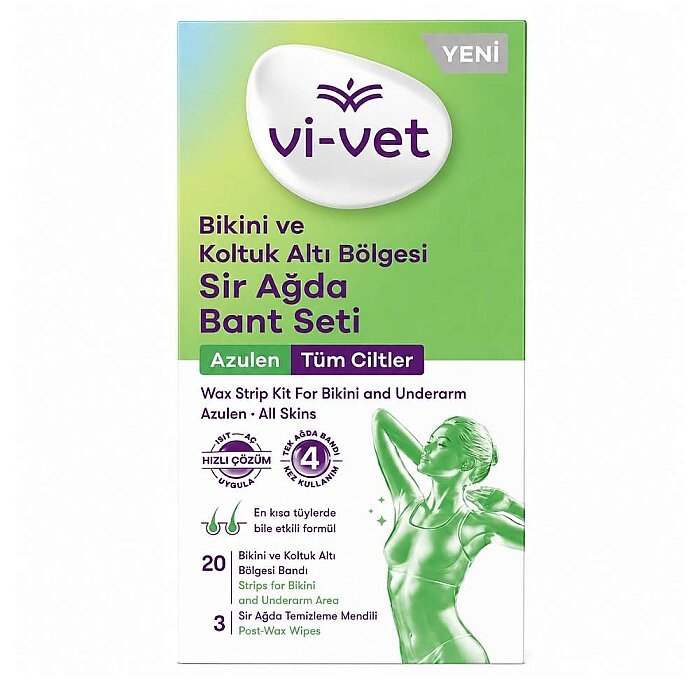 Vi-Vet Sir Ağda Bandı Koltuk Altı ve Bikini Azulen - 1