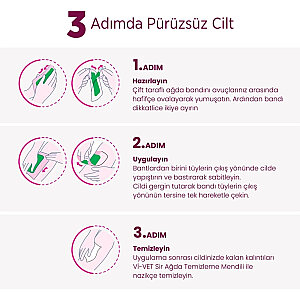 Vi-Vet Sir Ağda Bandı Seti Pudralı - 5