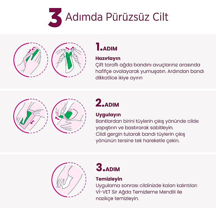 Vi-Vet Sir Ağda Bandı Seti Pudralı - 5
