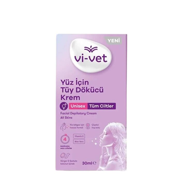 Vi-Vet Yüz İçin Tüy Dökücü Krem 30 Ml - 1