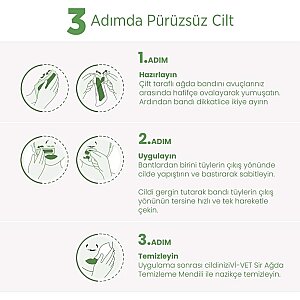 Vi-Vet Yüz Sir Ağda Bandı Azulen 24'lü - 4