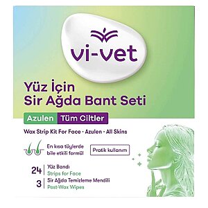 Vi-Vet Yüz Sir Ağda Bandı Azulen 24'lü - Vi-Vet