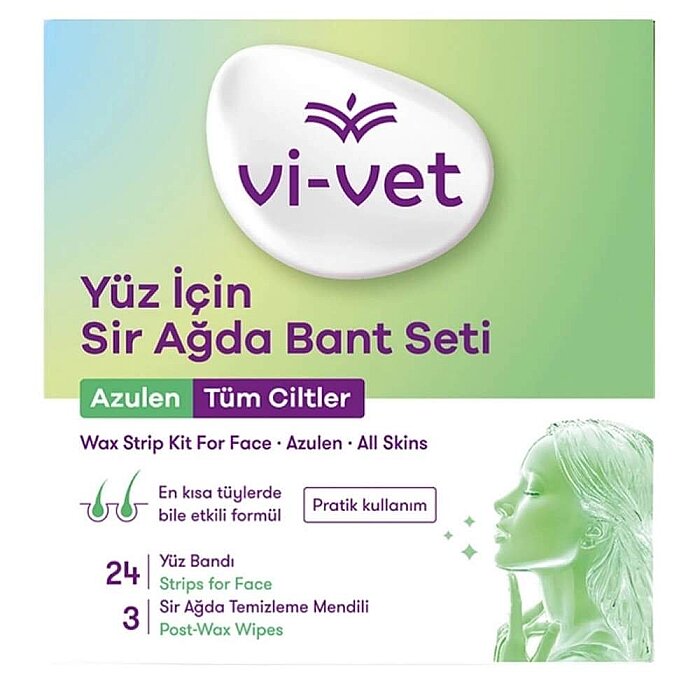 Vi-Vet Yüz Sir Ağda Bandı Azulen 24'lü - 1