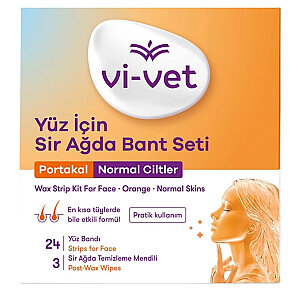 Vi-Vet Yüz Sir Ağda Bandı Portakallı 24'lü - Vi-Vet
