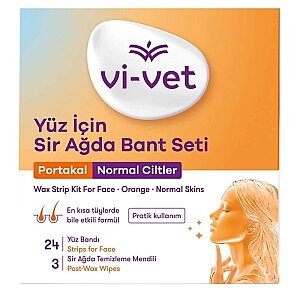 Vi-Vet Yüz Sir Ağda Bandı Portakallı 24'lü - Vi-Vet