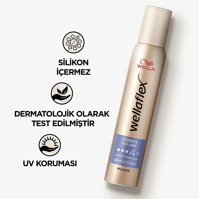 Wellaflex 2 Günlük Hacim Ekstra Güçlü Tutuş Saç Köpüğü 200 Ml - 6