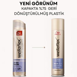 Wellaflex Extra Güçlü Tutuş 2nd Day Saç Spreyi 250 Ml - 3