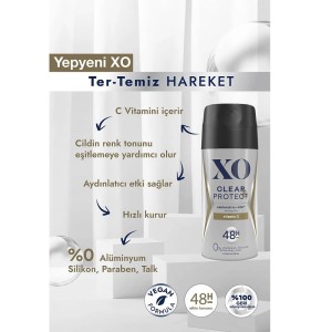 Xo Clear&Protect Erkek Deodorant 150 Ml - Thumbnail