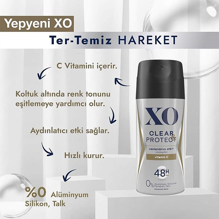 Xo Clear&Protect Erkek Deodorant 150 Ml - 2