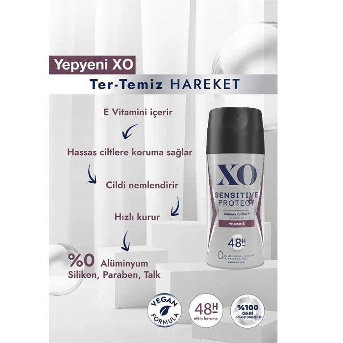 Xo Sensitive&Protect Erkek Deodorant 150 Ml