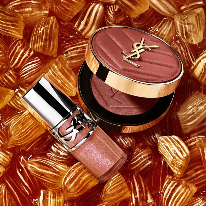 YSL Make Me Powder Blush Shade 12 Honey Moon - 5