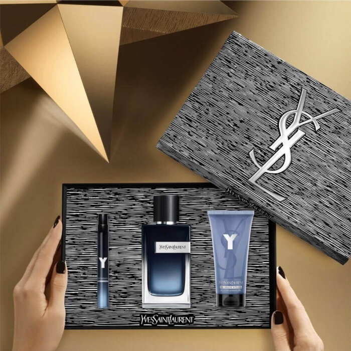 YSL Y Erkek Parfüm Edp 100 Ml+Edp 10 Ml+Shower Gel 50 Ml Set - 2