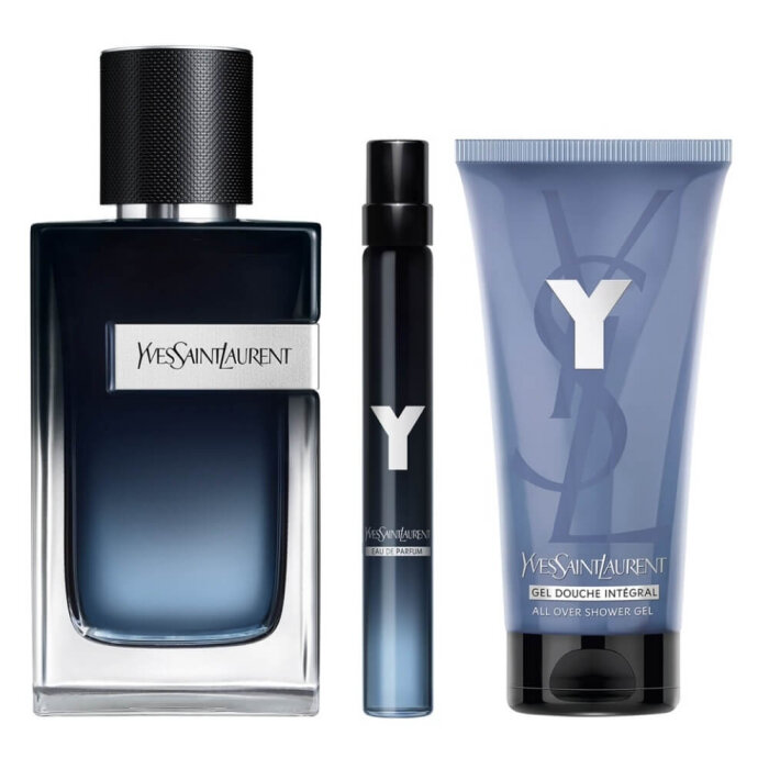 YSL Y Erkek Parfüm Edp 100 Ml+Edp 10 Ml+Shower Gel 50 Ml Set - 3